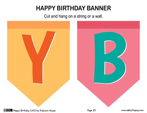 birthday banner flags